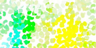 Light green, yellow vector template with abstract forms.