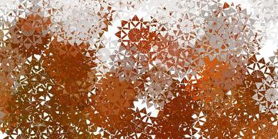 Light orange vector layout with beautiful snowflakes.