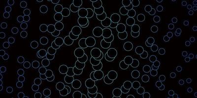 Dark BLUE vector backdrop with dots.