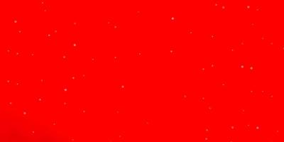 Light Red vector background with small and big stars.