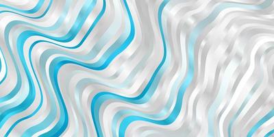 Light BLUE vector background with bent lines.