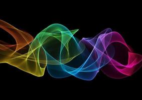 abstract modern rainbow waves background vector