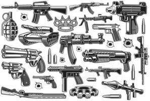 A bundle of different vector weapons