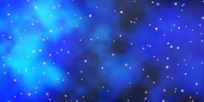 Dark BLUE vector layout with bright stars.