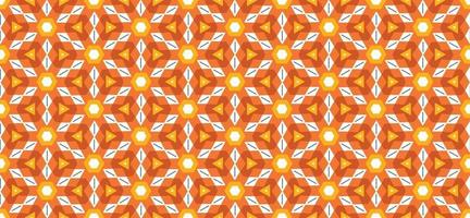 Geometric pattern Seamless vector background orange gradient Vector illustration