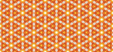 Geometric pattern Seamless vector background orange gradient Vector illustration