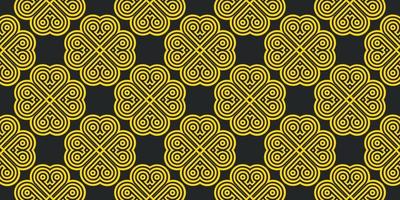 Abstract style retro pattern golden color Vector illustration