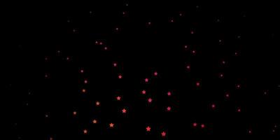 Dark Pink, Red vector template with neon stars.