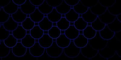 Dark BLUE vector backdrop with dots.