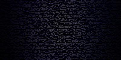 Dark Purple vector background with curves.