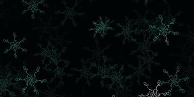 Light Green vector background with bent lines.