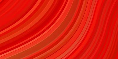 Light Red vector background with curves.