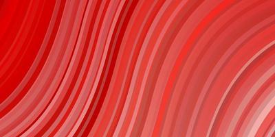 Light Red vector template with curved lines.