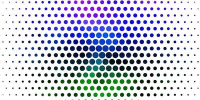 Light Multicolor vector template with circles.