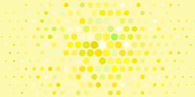 Light Green, Yellow vector background with spots.
