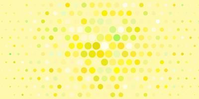 Light Green, Yellow vector background with spots.