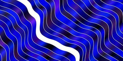 Dark Pink, Blue vector pattern with curves.