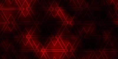 Dark Red vector template with crystals, triangles.