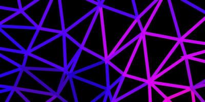 Dark blue, red vector abstract triangle background.
