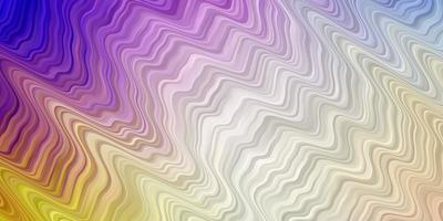 Light Multicolor vector background with wry lines.