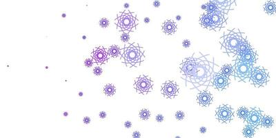 Light Blue, Red vector texture with memphis shapes.