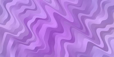 Light Purple vector background with bent lines.