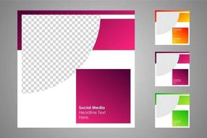 Suitable for social media posts templates and web or internet ads. vector