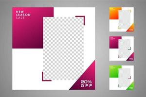 Suitable for social media posts templates and web or internet ads. vector