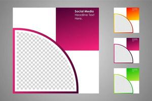 Suitable for social media posts templates and web or internet ads. vector