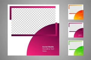 Suitable for social media posts templates and web or internet ads. vector