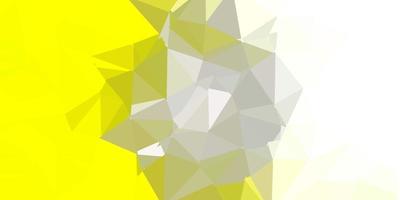 Light yellow vector abstract triangle pattern.