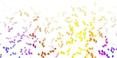 Light blue, red vector backdrop with chaotic shapes.