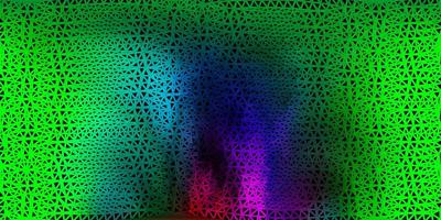 Dark multicolor vector abstract triangle background.