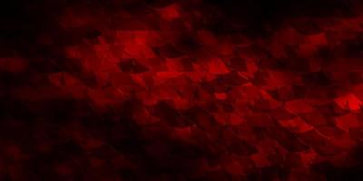 Dark Red vector backdrop with lines, triangles.