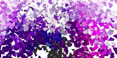 Light purple vector texture with memphis shapes.