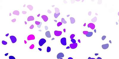 Light purple, pink vector pattern with abstract shapes.