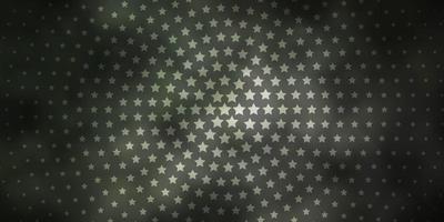 Light Gray vector pattern with abstract stars.