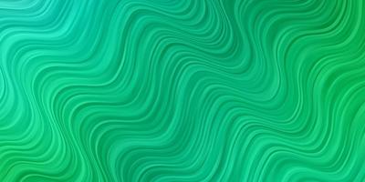 Light Green vector texture with curves.