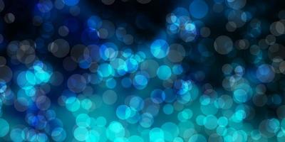 Light BLUE vector background with spots.