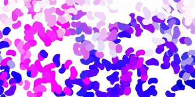 Light purple, pink vector pattern with abstract shapes.