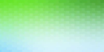 Light Blue, Green vector texture in rectangular style.