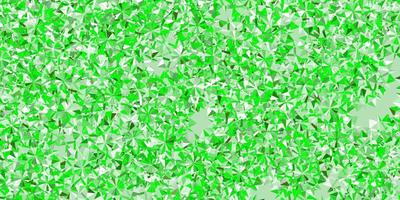 Light green, yellow vector background with christmas snowflakes.