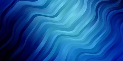 Light BLUE vector background with bent lines.