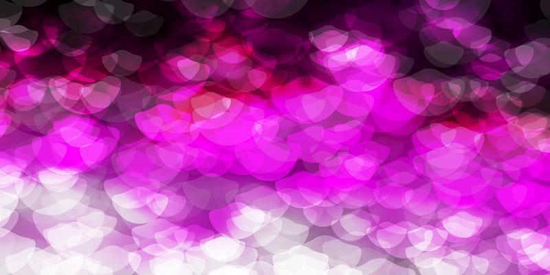 Light Pink vector template with circles.