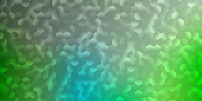 Light green vector backdrop with a batch of hexagons.