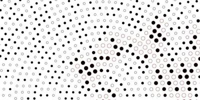 Dark Red vector background with bubbles.