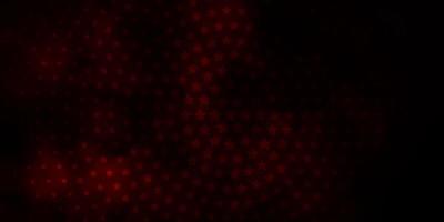 Dark Red vector background with small and big stars.