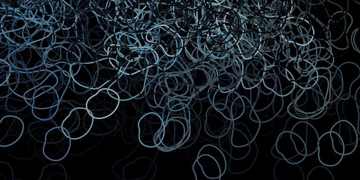 Dark gray vector pattern with abstract shapes.