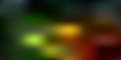 Dark green, red vector blur template.