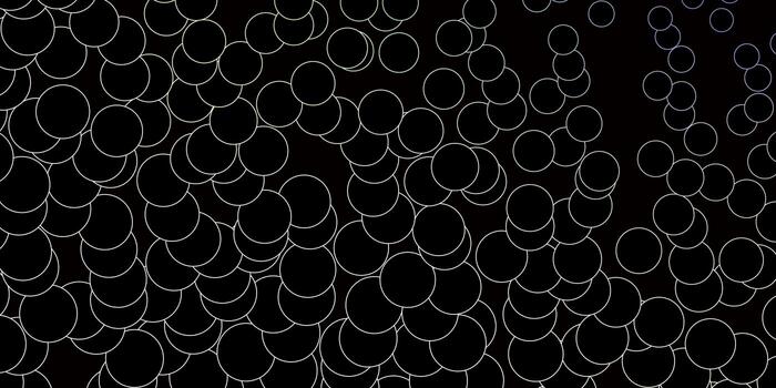 Dark Green vector texture with disks.